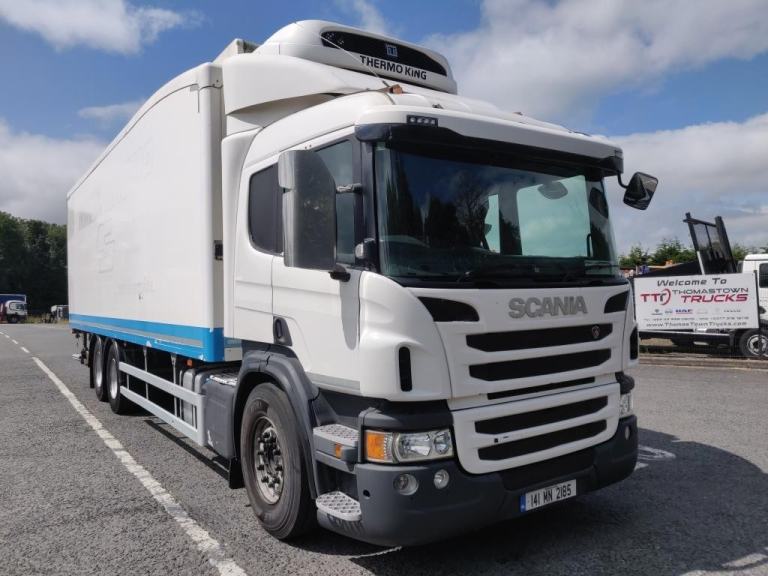 2014 Scania P280 sleepercab, 6X2, 29ft fridge body with TK T1000R Motor