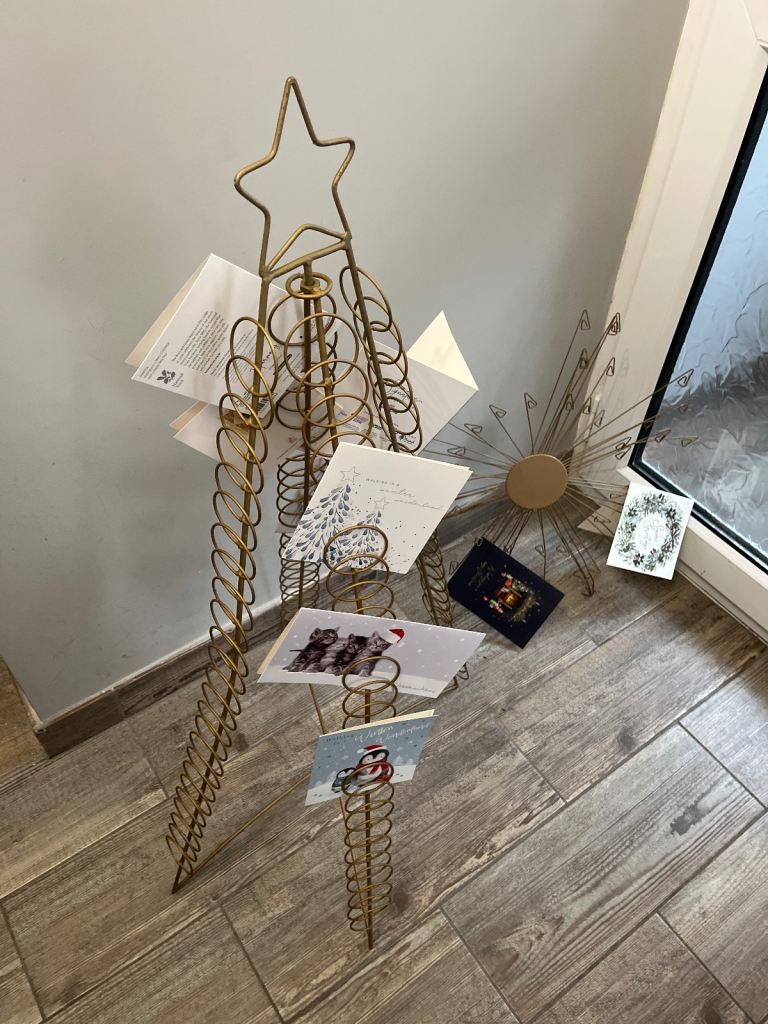 Christmas card holders from next