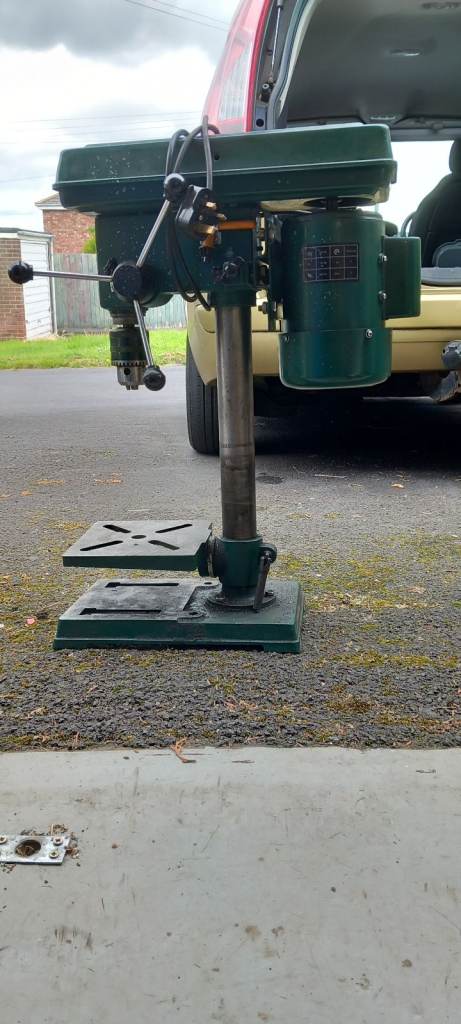 Benchtop Drill Press – Green, Good Condition