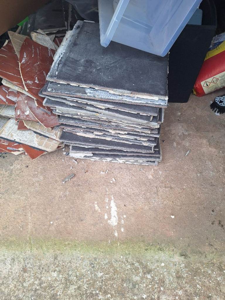 Used Black Floor Tiles