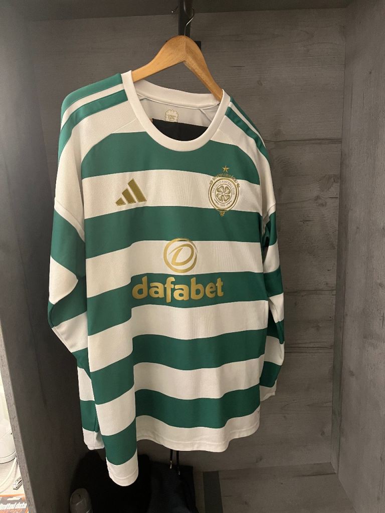 Adidas Celtic Football Shirt Long Sleeve - Good Condition