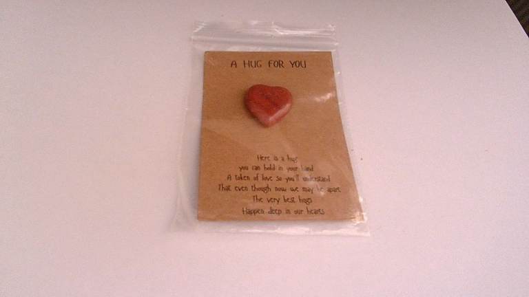 red jasper pocket hug heart