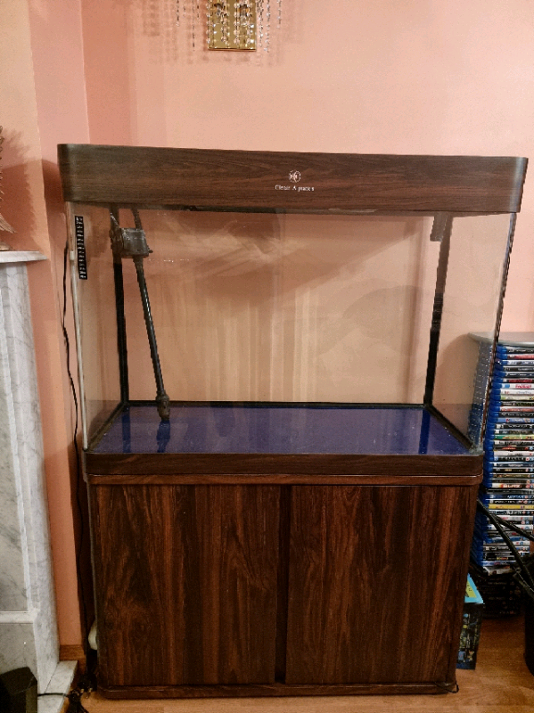 Fish tank with 2 filters and stand