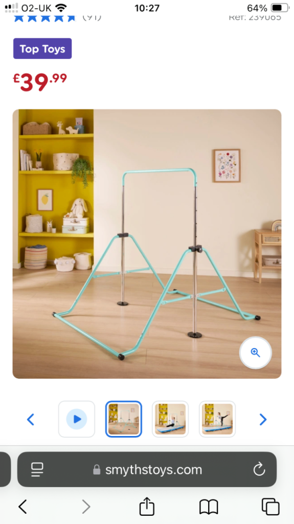 Children’s Gymnastics Bars