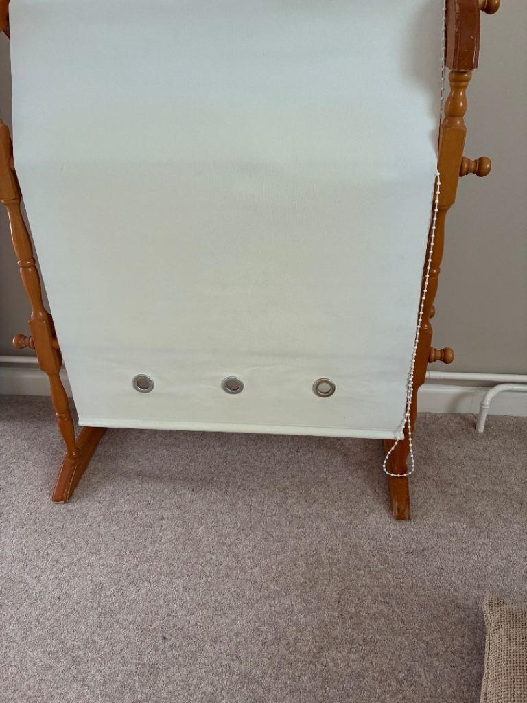 Cream Roller Blind – Good Condition, with fittings