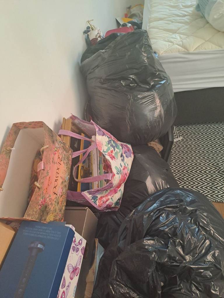 Black Bin Bags Full of Miscellaneous Items