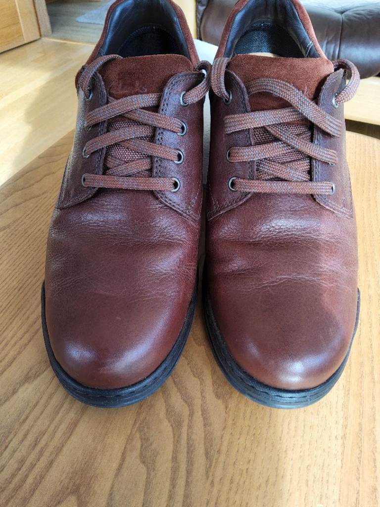 MENS CLARKS GORE-TEX SHOES - BROWN