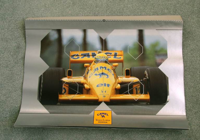 Camel Team Lotus Calendar 1988 and Delonghi Team Lotus Calendar 1988.
