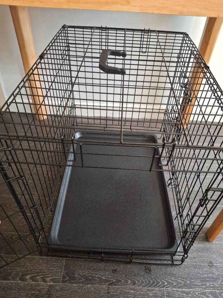 PAWHUT BLACK DOG/PUPPY CRATE IN EXCELLENT NEW LIKE CONDITION 