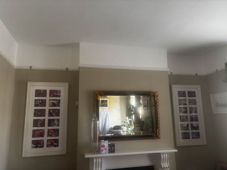 Pair of cream The White Company 12 Aperture Multi-Photo Frames - Wedding, Baby