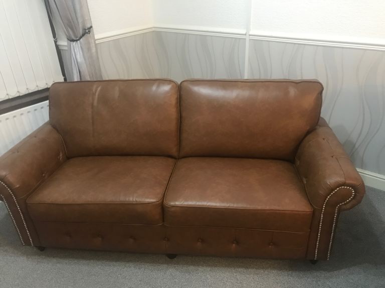 Faux leathers sofas