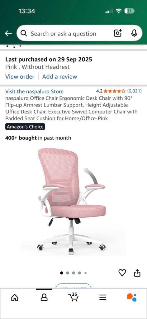 Desk chair NEW IN BOX