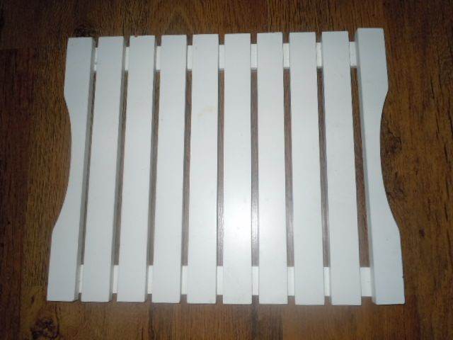 BRABANTIA PEDAL BIN WOOD SLATTED MAT DUCKBOARD 