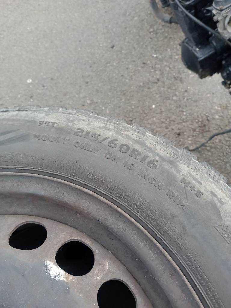 Skoda VW Audi steel wheels with tyres 