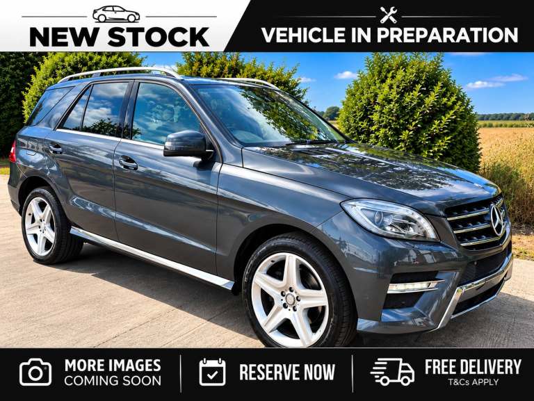 2015 15 MERCEDES BENZ ML350 AMG LINE 3.0 V6 BLUETEC DIESEL GREY 258BHP EURO 6
