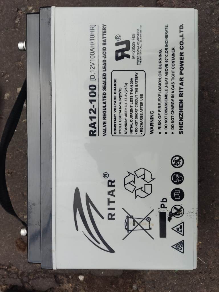 100AH RA12-100 [D, 12v 100AH/10HR] Lead Acid Battery 