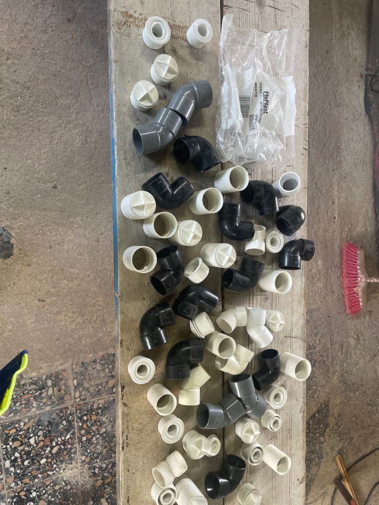 Solvent waste fittings 