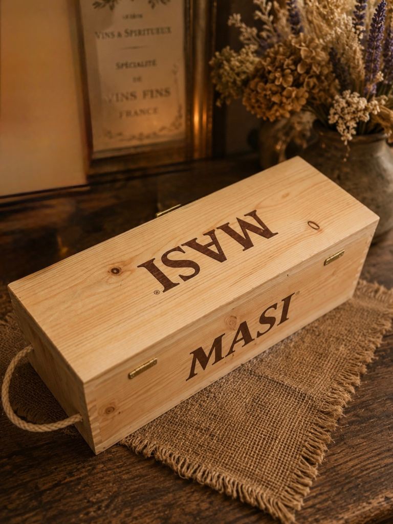 Vintage Masi Wooden Wine Crate Box