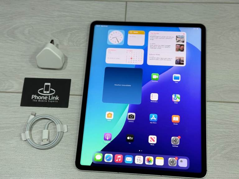 📱Apple iPad Pro 12.9 5th Gen 128GB - Silver , WiFi + Cellular + Warranty 🍎 P1121