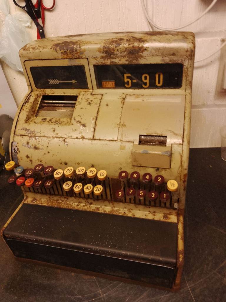 Antique NSR Cash Register
