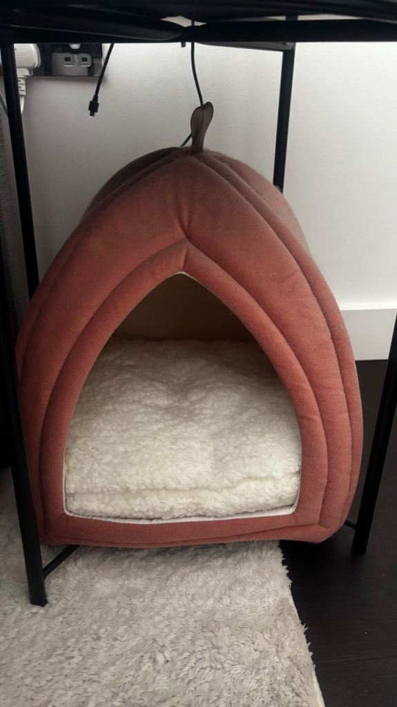 Cat bed pink