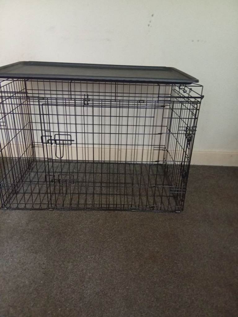 Large Dog Cage with Base and 2 Access doors and locks