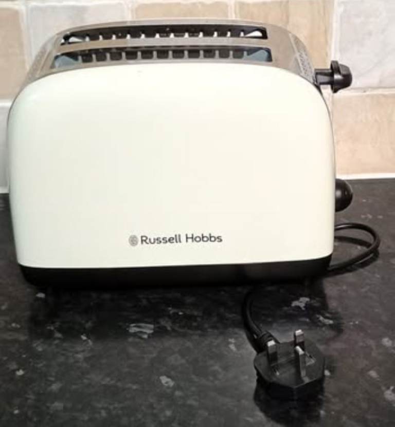 Russell Hobbs Stainless Steel 2 Slice Toaster Cream