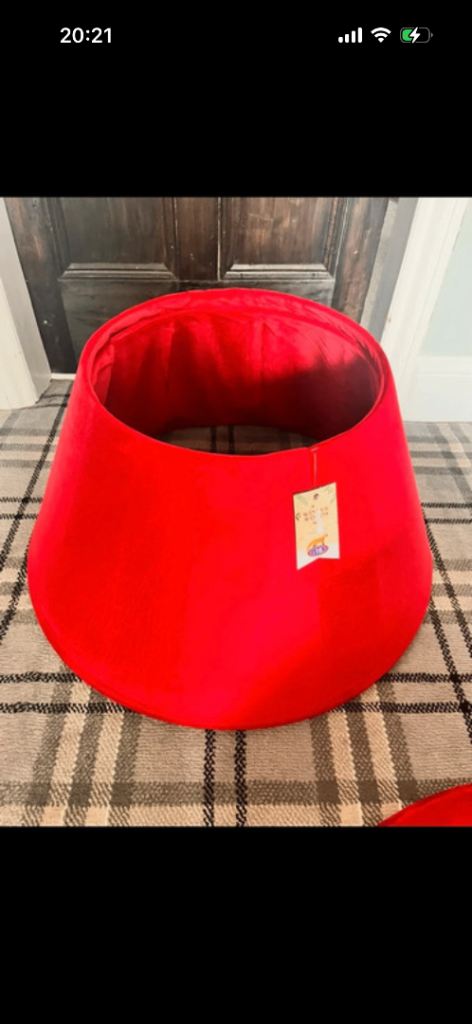 Brand New Red Christmas Tree Skirt / Base Cover