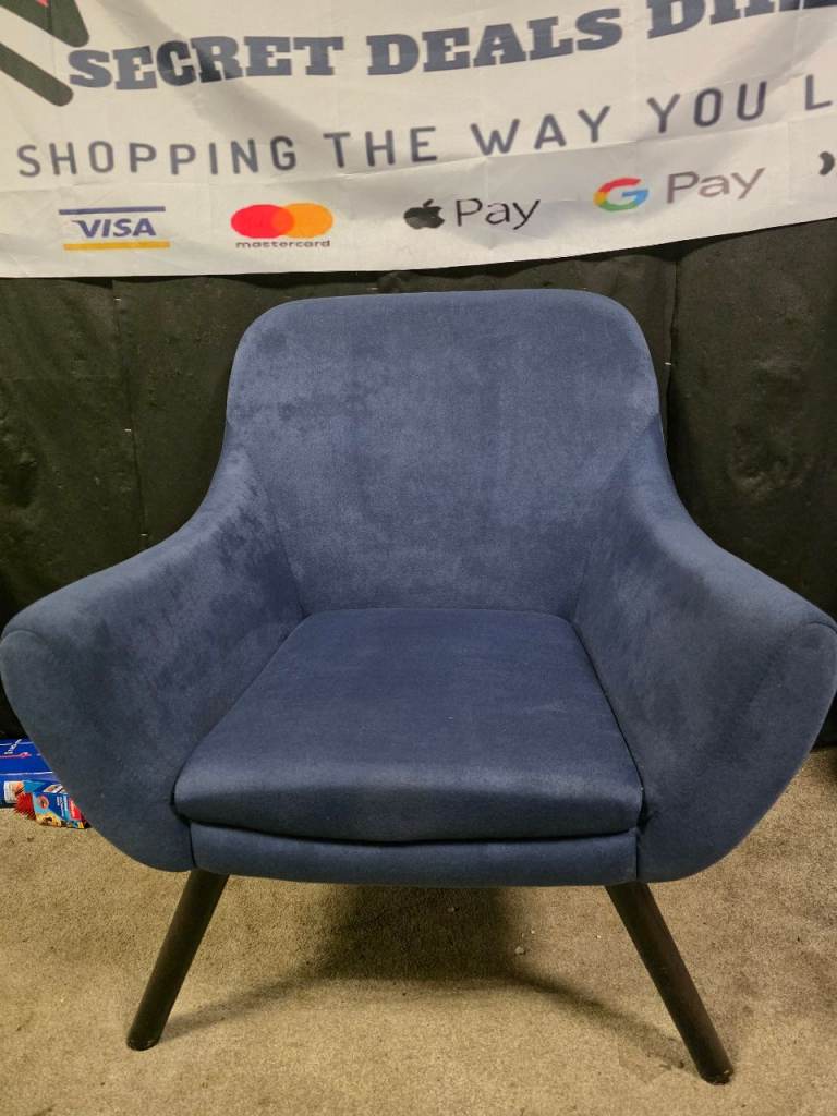blue cocktail chair £35
