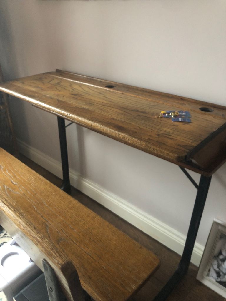 Vintage school desk