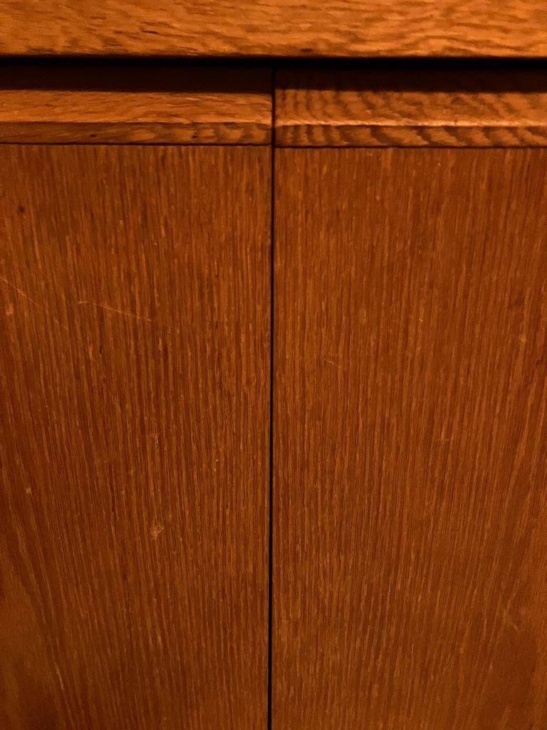 Solid wood sideboard, needs work