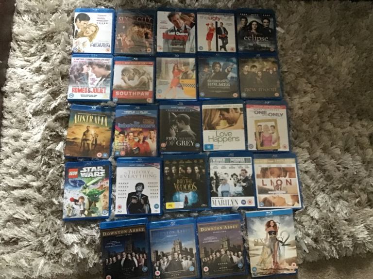 24  Blu-ray films aimed at ladies, comedy, romance drama thriller some sealed mint quality