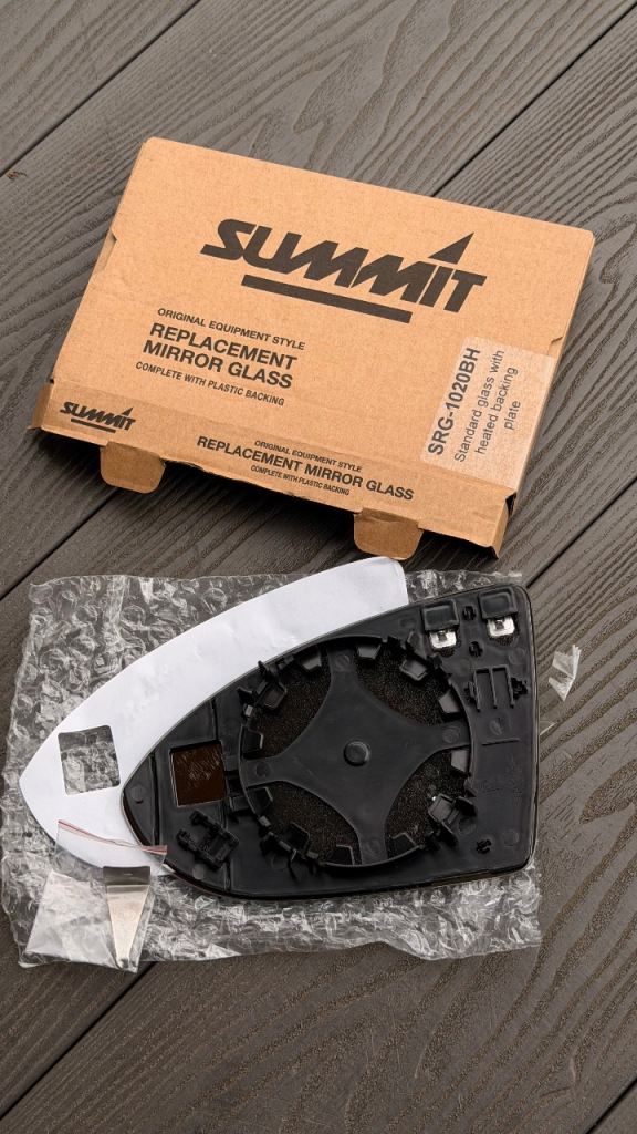 Summit Door Wing Mirror Glass Heated Right O/S For VW Arteon Golf MK7 Touran 5T