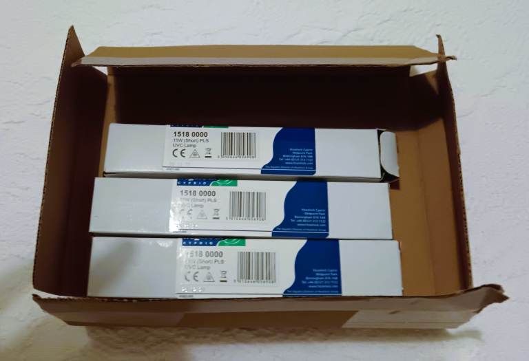 NEW Original Hozelock EasyClear 7500 11W Short PLS UVC Lamp Bulb Code 1518 Fish Pond Filter Water