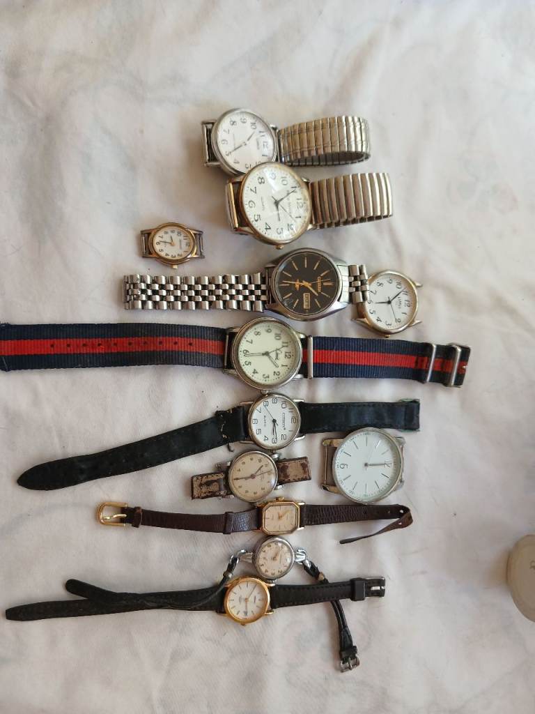 Job Lot of Vintage Watches – Mix of Styles & Conditions