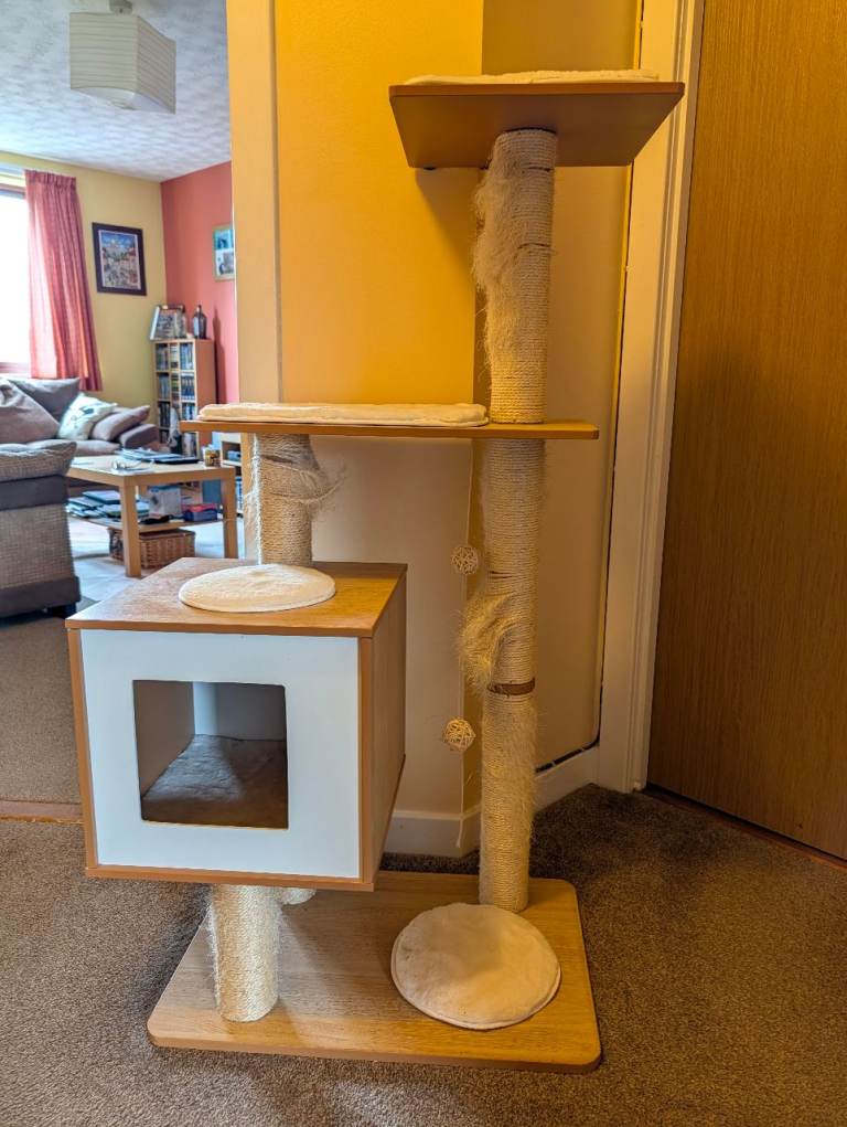 Cat Scratch Tree/Hutch