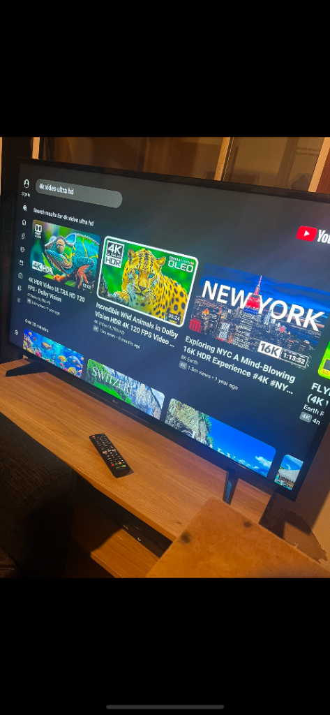 Lg 43 inch 4k smart tv with stand 