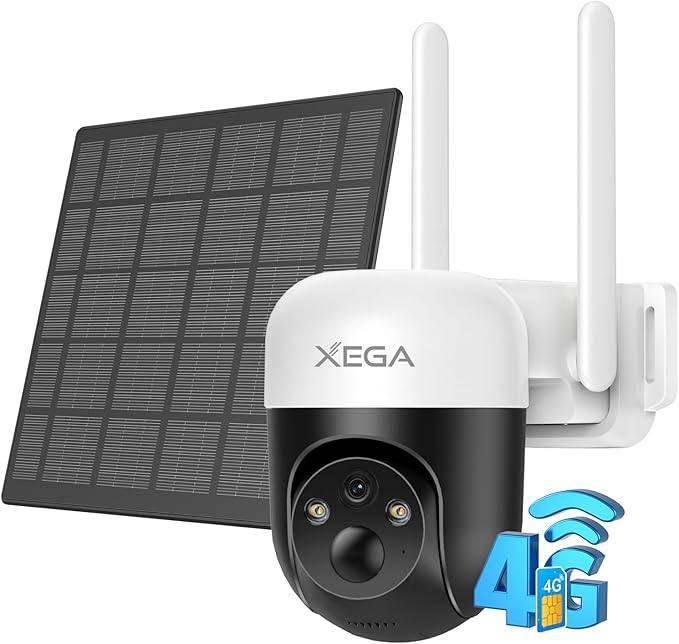 Xega 4G LTE solar Security Camera 