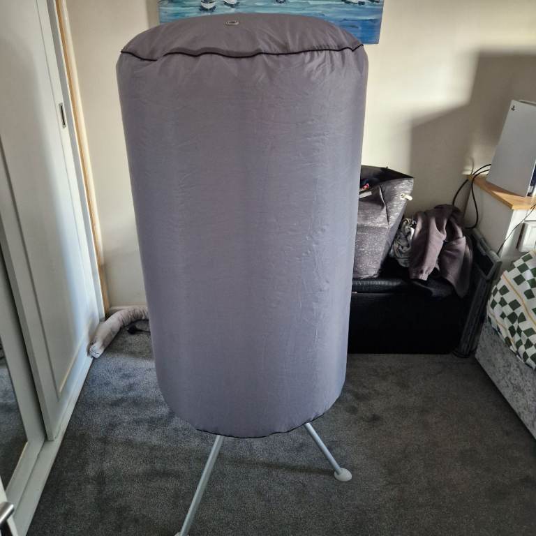 Portable Electric Clothes Dryer – Grey, Good Condition