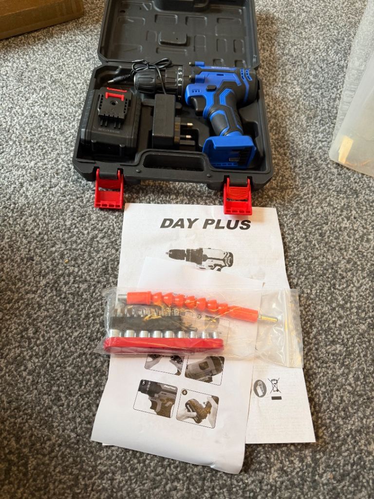 Blue Dayplus power tool drill new 
