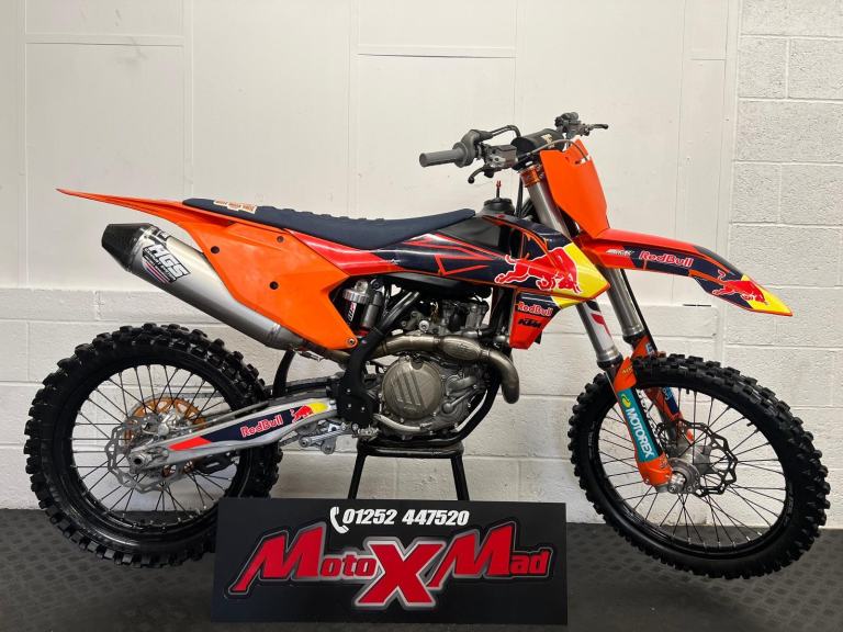 2017 KTM SXF 450 High Spec Motocross bike HGS exhaust Orange Clamps