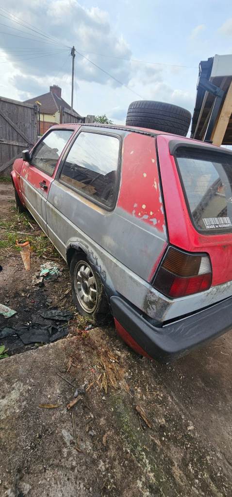 Mk2 golf gti 3dr shell, rust free other than bits on ths arches