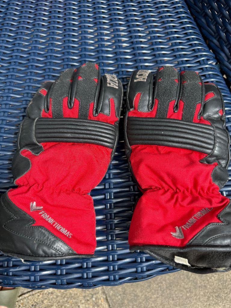 Frank Thomas Aqua Motorcycle Medium Gloves