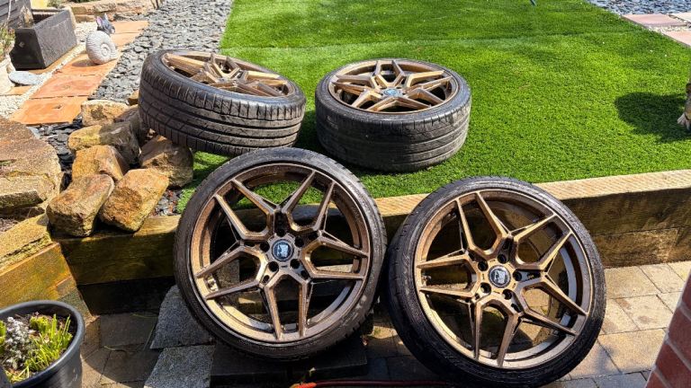 BMW Motech M-W1 19" Bronze Sparkle Alloy Wheels 5x112 M135i-M235i. tpms.f40-f44