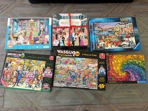 6 Jigsaw Puzzles – Various Brands & Piece Counts