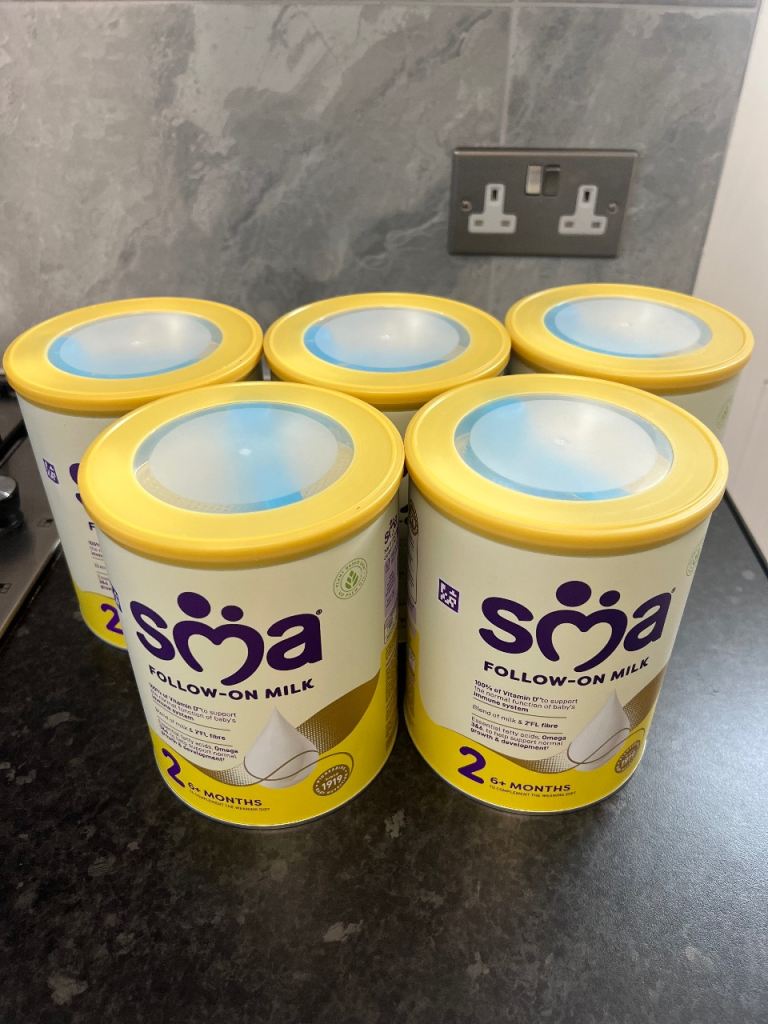 Brand New SMA Follow-On Baby Milk Powder - 800g Tin, 6+ Months