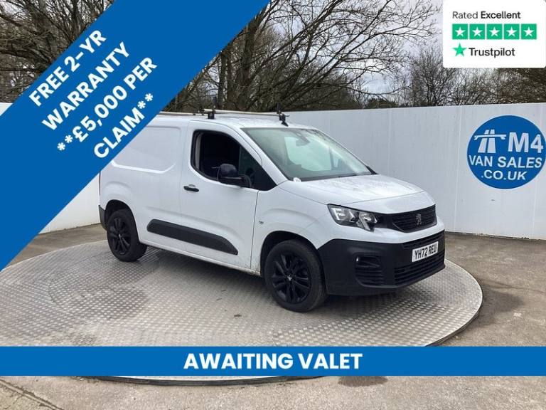 2022 Peugeot Partner BlueHDi 1000 Professional SWB A/C Premium Euro 6 SWB Panel Van Diesel Automatic