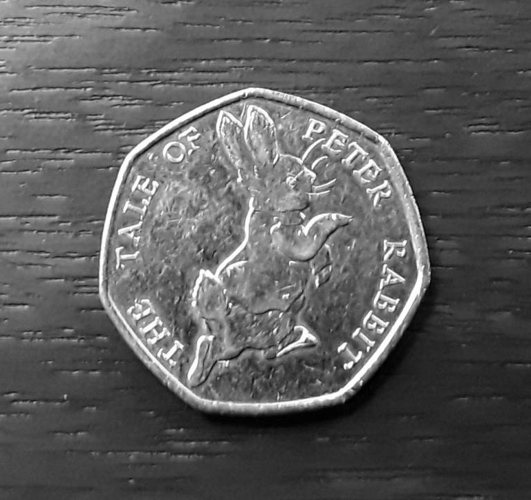 Rare and sought after 50p coins.