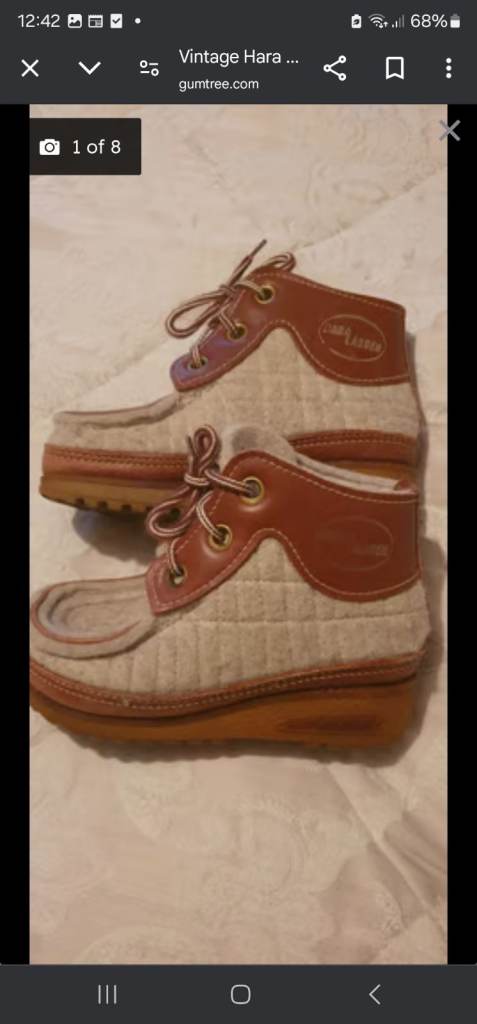 image for Vintage Hara Labben Felt boots. Size 4.
