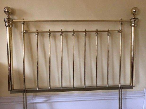 Brass double bedhead - very good condition